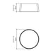 Accord 5098LED Conical 1-lt 24" LED Flush Mount