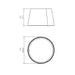Accord 5100LED Conical 18" LED Flush Mount