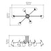 Accord 5104 Balance 6-lt 61" LED Semi Flush