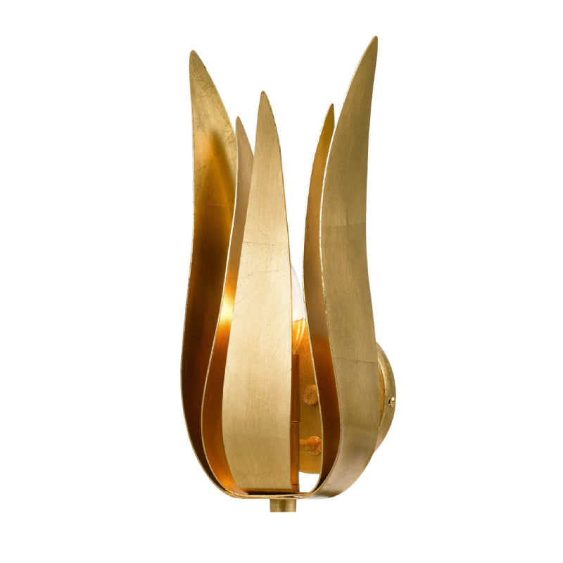 Crystorama 511 Broche 1-lt 14" Tall Wall Sconce - Antique Gold