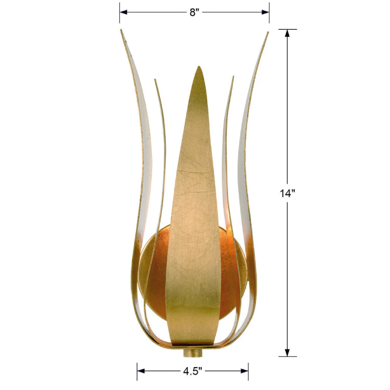 Crystorama 511 Broche 1-lt 14" Tall Wall Sconce