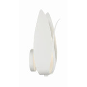 Crystorama 511 Broche 1-lt 14" Tall Wall Sconce - Matte White