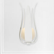 Crystorama 511 Broche 1-lt 14" Tall Wall Sconce - Matte White