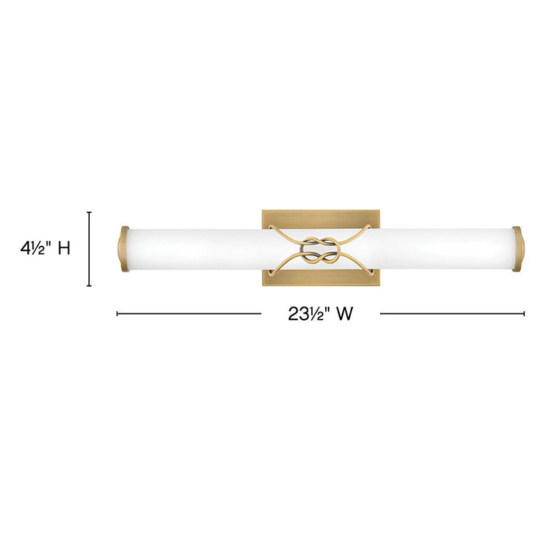 Hinkley 51192 Kitts 24" LED Vanity Light - Lacquered Brass