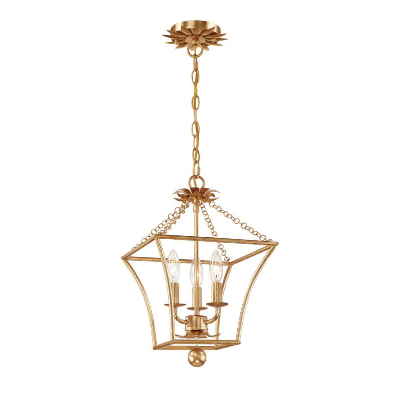 Crystorama 514 Broche 3-lt 11" Chandelier