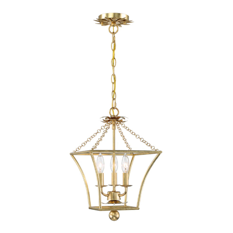 Crystorama 514 Broche 3-lt 11" Chandelier