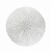 Crystorama 517-CEILING Broche 6-lt 25" Semi Flush Mount - Matte White