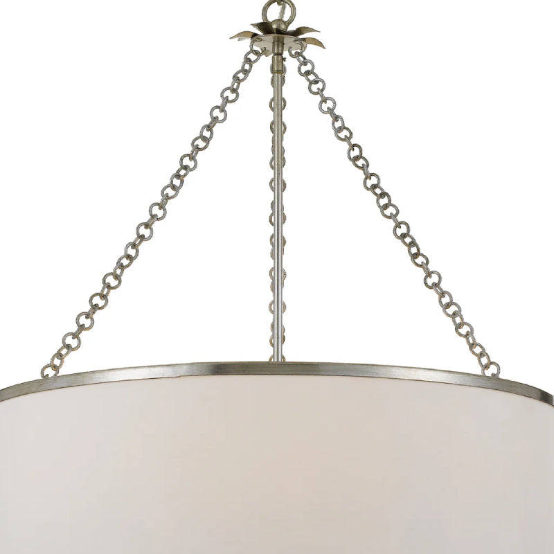 Crystorama 518 Broche 6-lt 24" Chandelier - Antique Silver