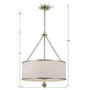Crystorama 518 Broche 6-lt 24" Chandelier