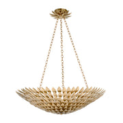 Crystorama 519 Broche 8-lt 30" Chandelier - Antique Gold