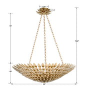 Crystorama 519 Broche 8-lt 30" Chandelier