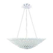 Crystorama 519 Broche 8-lt 30" Chandelier - Matte White