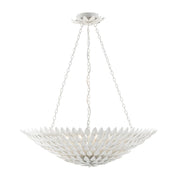 Crystorama 519 Broche 8-lt 30" Chandelier - Matte White