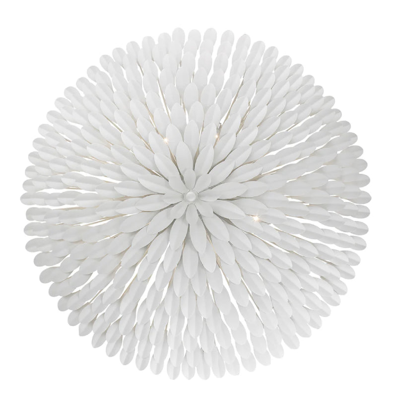 Crystorama 519-CEILING Broche 8-lt 30" Semi Flush Mount - Matte White