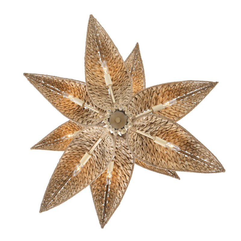 Varaluz 519C09 Century Palm 9-lt 38" LED Chandelier