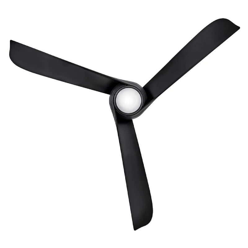 Hinkley 907256 Tiburon 56" Smart Ceiling Fan with LED Light Kit - Matte Black