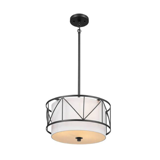 Kichler 52074 Birkleigh 3-lt 14" Pendant-Black