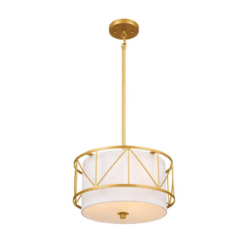 Kichler 52074 Birkleigh 3-lt 14" Pendant-Classic Gold