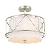Kichler 52074 Birkleigh 3-lt 14" Pendant-Satin Nickel