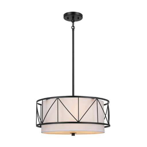 Kichler 52075 Birkleigh 3-lt 18" Pend-Blackant