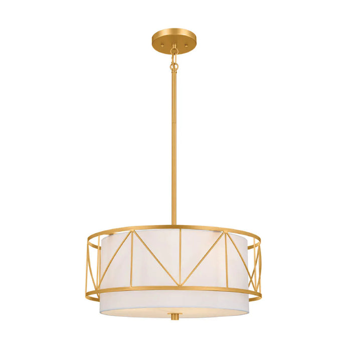Kichler 52075 Birkleigh 3-lt 18" Pendant-Classic Gold