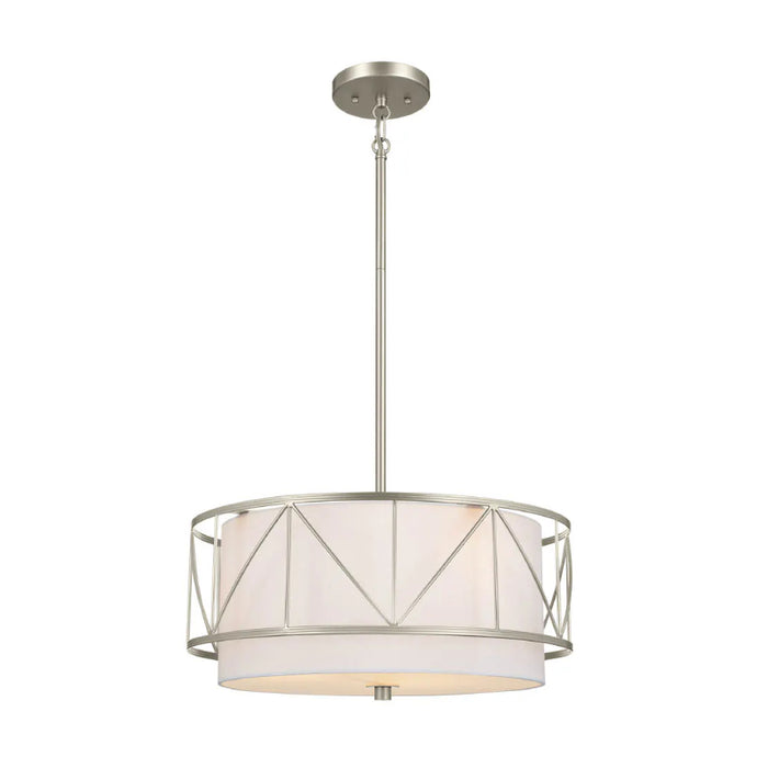 Kichler 52075 Birkleigh 3-lt 18" Pendant-Satin Nickel