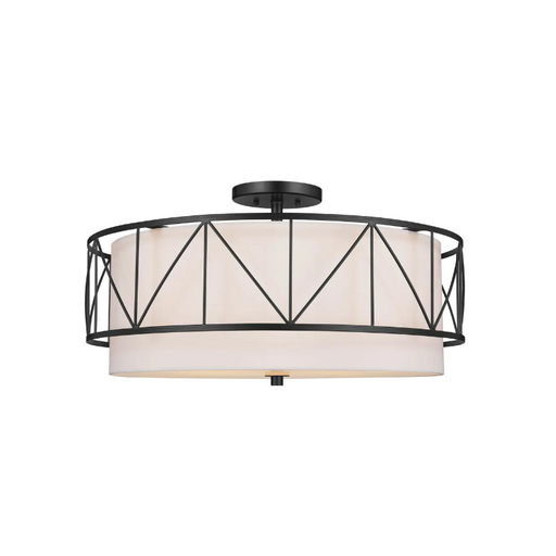 Kichler 52076 Birkleigh 4-lt 24" Semi Flush - Black