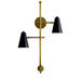 Kichler 52174 Sylvia 2-lt 31" Tall Wall Sconce-Black