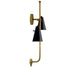 Kichler 52174 Sylvia 2-lt 31" Tall Wall Sconce-Black