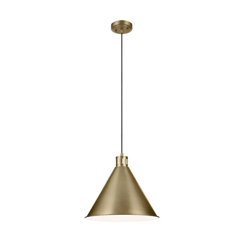 Kichler 52177 Zailey 1-lt 16" Pendant-Natural Brass