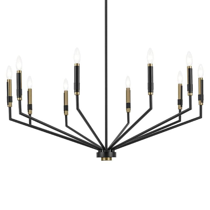 Kichler 52348 Armand 10-lt 38" Chandelier-Black with Bronze
