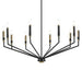 Kichler 52348 Armand 10-lt 38" Chandelier-Black with Bronze