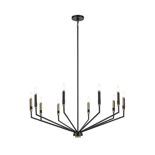 Kichler 52348 Armand 10-lt 38" Chandelier-Black with Bronze