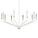 Kichler 52348 Armand 10-lt 38" Chandelier-White with Bronze