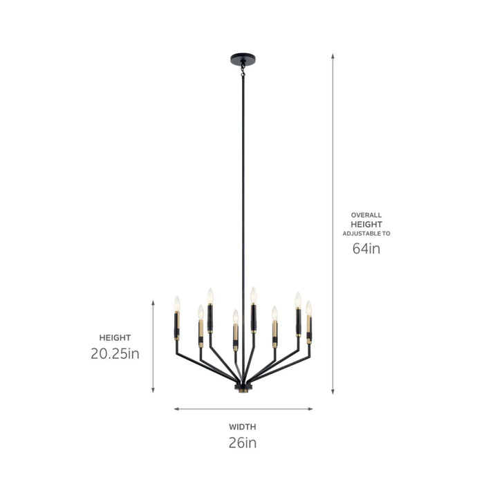 Kichler 52349 Armand 8-lt 26" Chandelier
