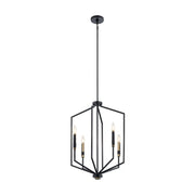 Kichler 52351 Armand 4-lt 19" Pendant-Black with Classic Bronze