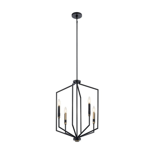 Kichler 52351 Armand 4-lt 19" Pendant-Black with Classic Bronze