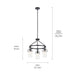 Kichler 52377 Everett 3-lt 23" Chandelier