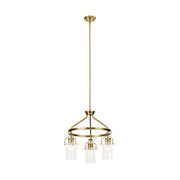 Kichler 52377 Everett 3-lt 23" Chandelier-Brushed Brass