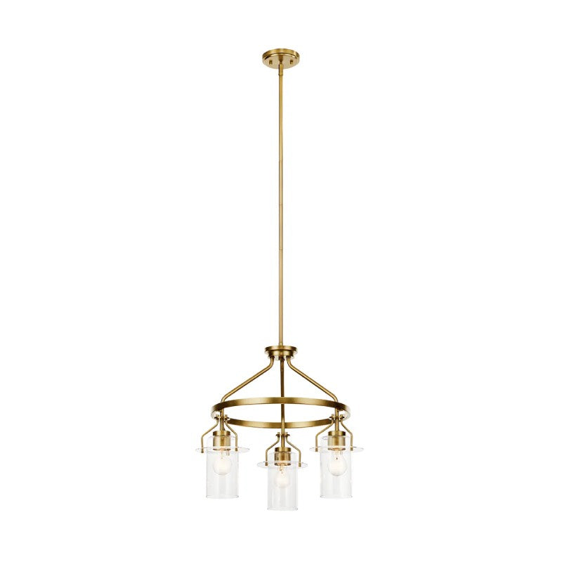 Kichler 52377 Everett 3-lt 23" Chandelier-Brushed Brass