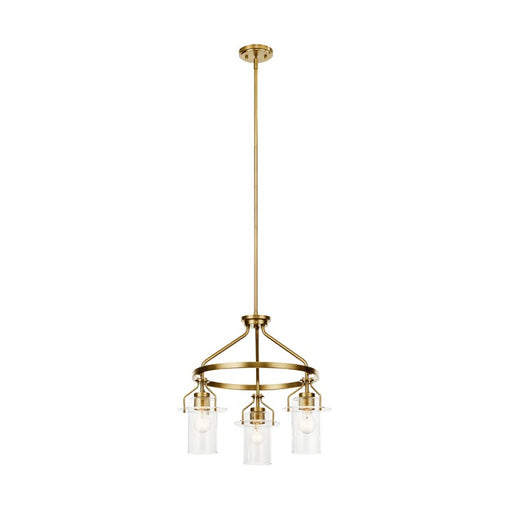 Kichler 52377 Everett 3-lt 23" Chandelier-Brushed Brass