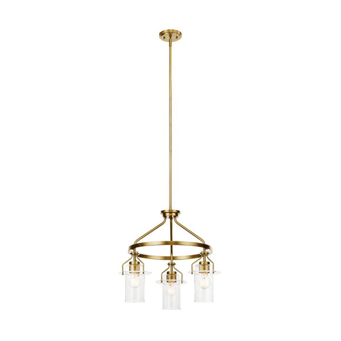 Kichler 52377 Everett 3-lt 23" Chandelier-Brushed Brass