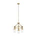 Kichler 52377 Everett 3-lt 23" Chandelier-Brushed Brass