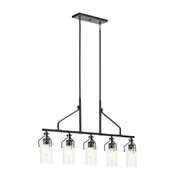 Kichler 52379 Everett 5-lt 42" Linear Chandelier-Black