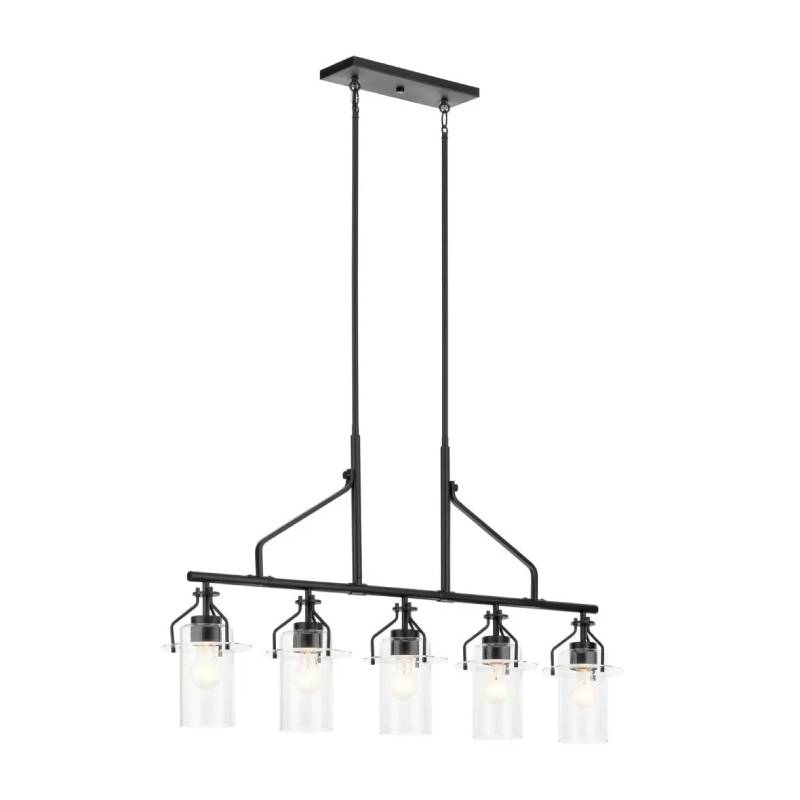 Kichler 52379 Everett 5-lt 42" Linear Chandelier-Black