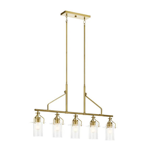 Kichler 52379 Everett 5-lt 42" Linear Chandelier-Brushed Brass