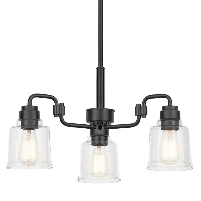 Kichler 52397 Aivian 3-lt 23" Chandelier-Black