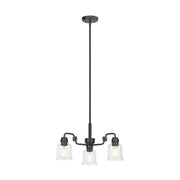 Kichler 52397 Aivian 3-lt 23" Chandelier-Black