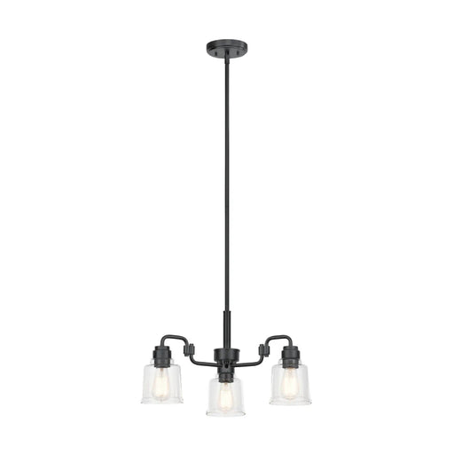 Kichler 52397 Aivian 3-lt 23" Chandelier-Black