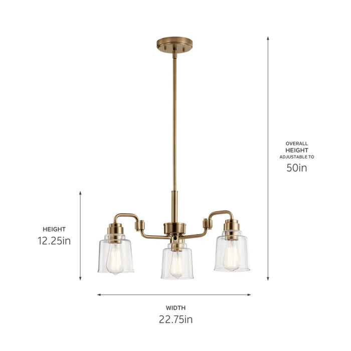 Kichler 52397 Aivian 3-lt 23" Chandelier